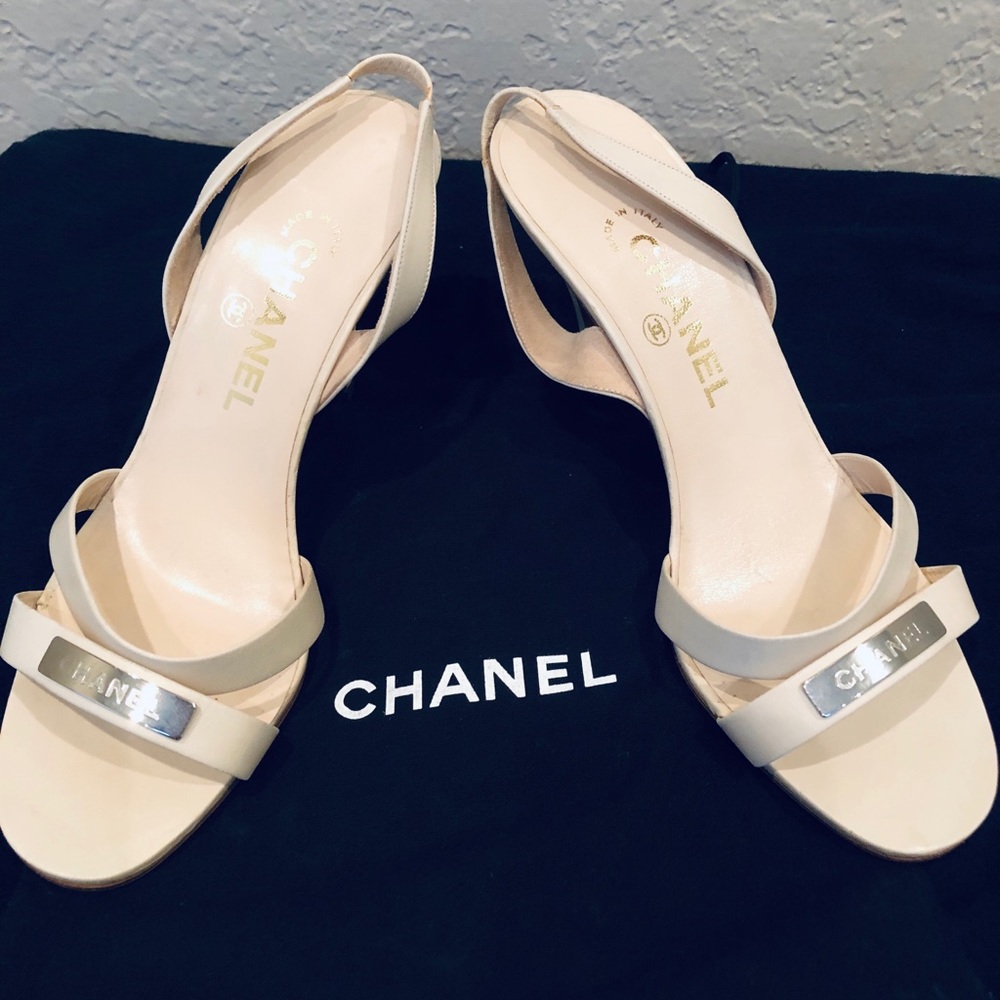 Chanel Slingback Heels